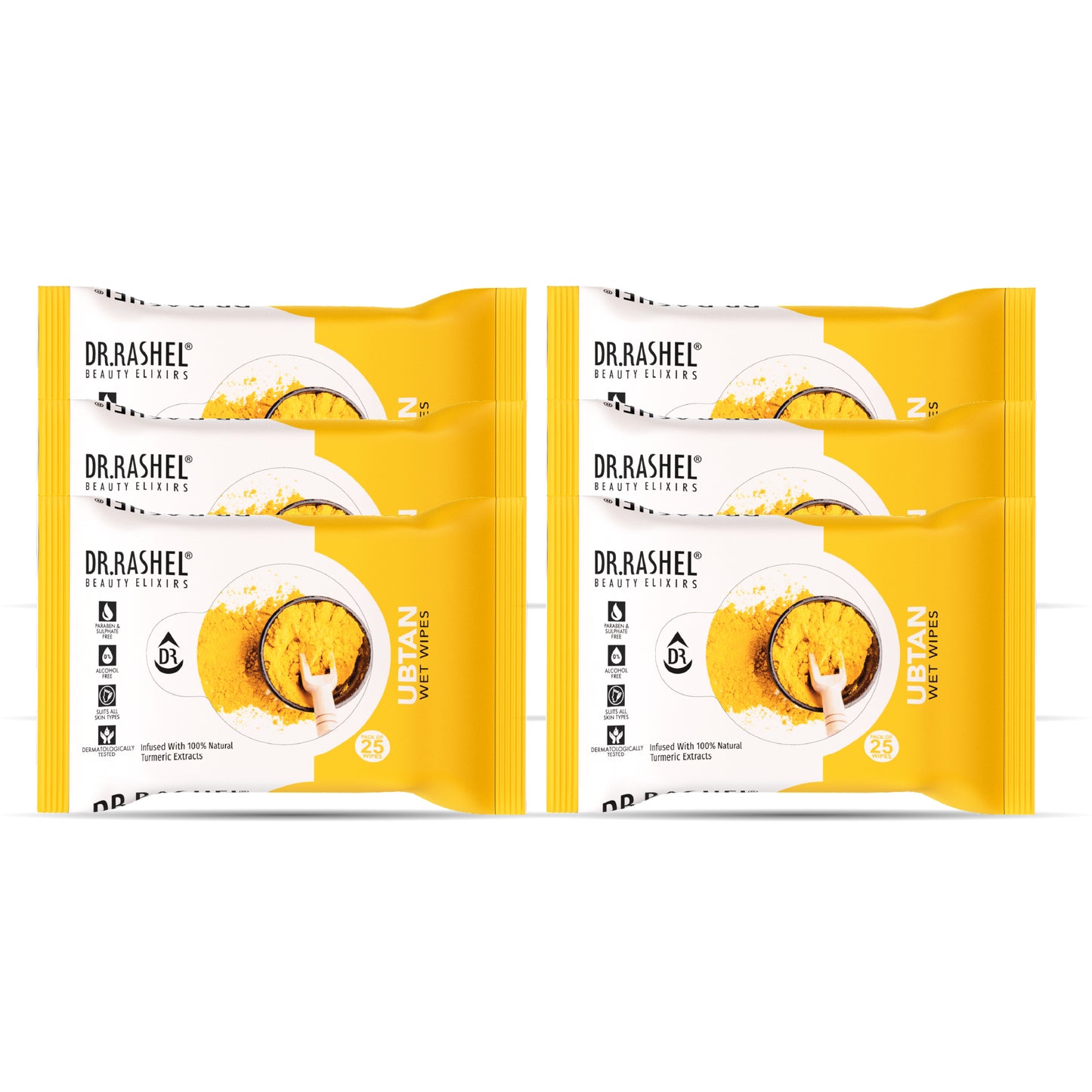 Ubtan Face Wet Wipes Pack of 6