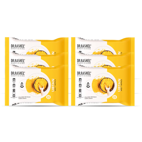 Ubtan Face Wet Wipes Pack of 6