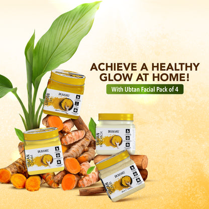 Ubtan Facial Pack of 4 (scrub, Gel, Cream & Facepack) - 1520 ml