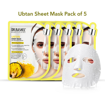 Ubtan Sheet Mask with Serum Set.