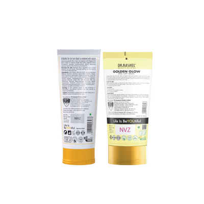 Dr.Rashel De Tan Face Wash & Golden Peel Off Mask Combo