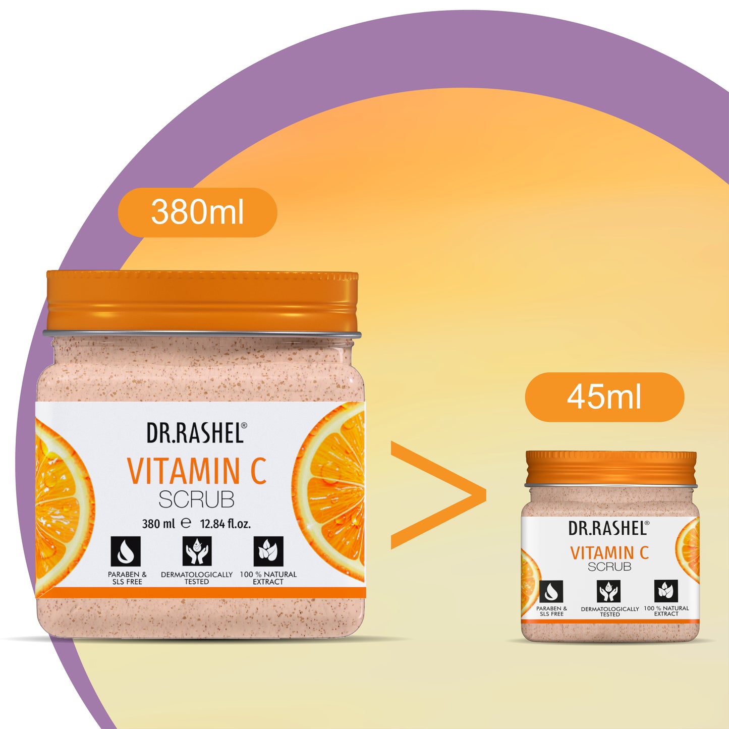 Vitamin C Pack of 4 Mini Jars - 180ml