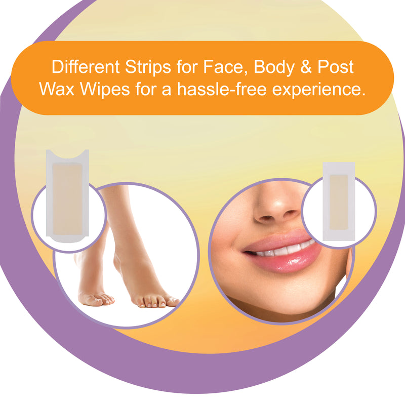 Insta Smooth Vitamin C Wax Strips Pack For Face & Body