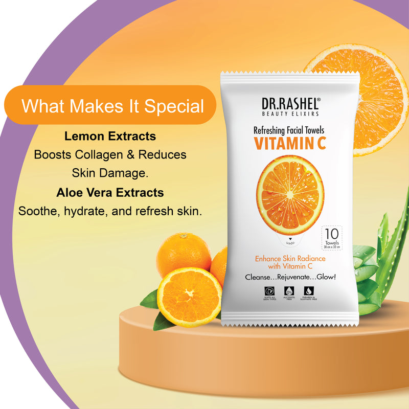 Vitamin C Facial Towel Pack