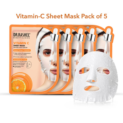 Vitamin C Sheet Mask with Serum Set.