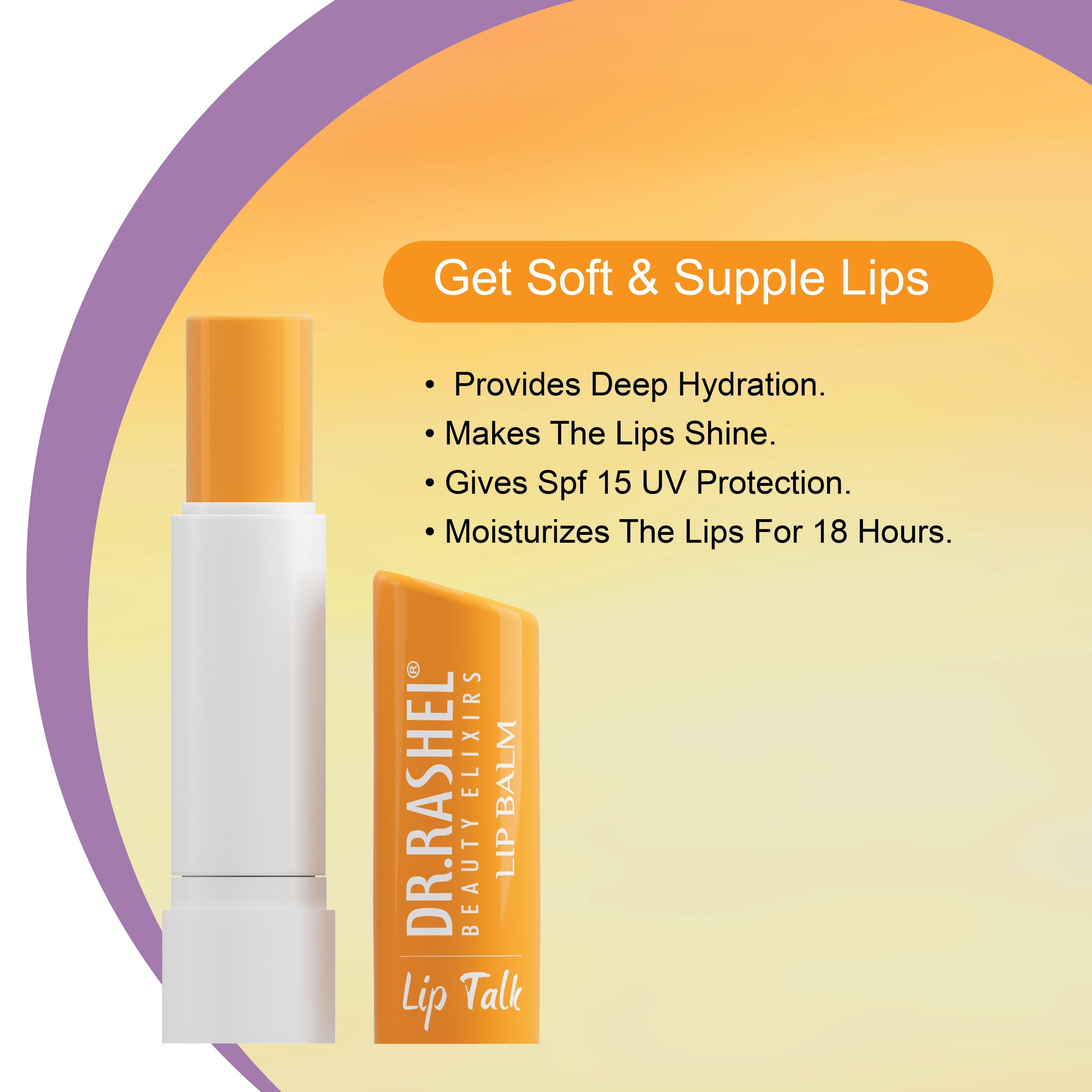 Vitamin C Lip Balm for Soft Lips - Dr.Rashel Vitamin C Lip Balm for Soft Lips - Dr.Rashel