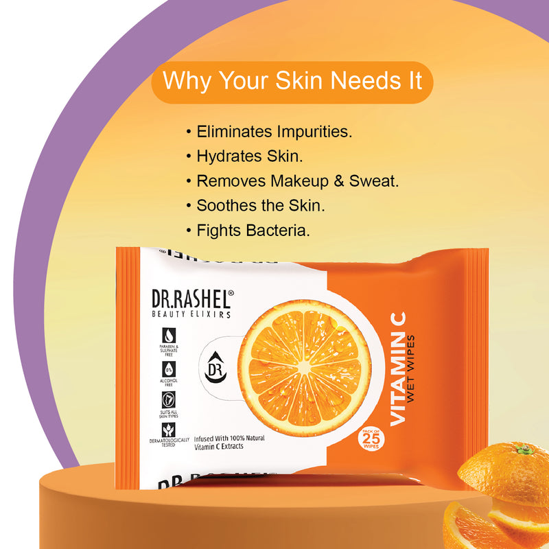 Vitamin C Face Wet Wipes