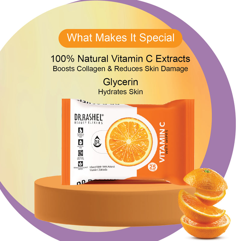 Vitamin C Face Wet Wipes