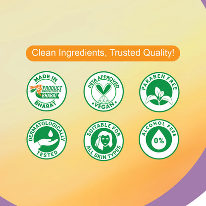 Vitamin C Face Wet Wipes Pack of 6