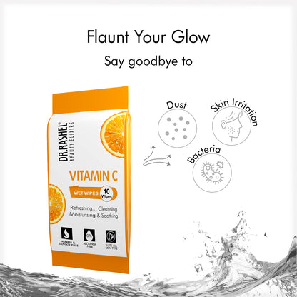 Vitamin C Wet Wipes Pack of 6