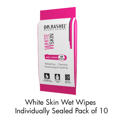 White Skin Wet Wipes  Pack of 10