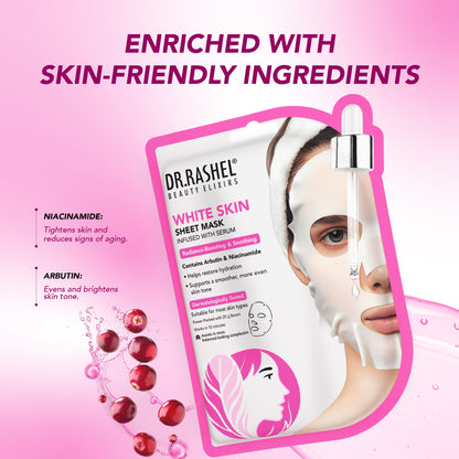 White Skin Sheet Mask with Serum