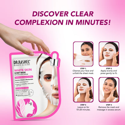 White Skin Sheet Mask with Serum
