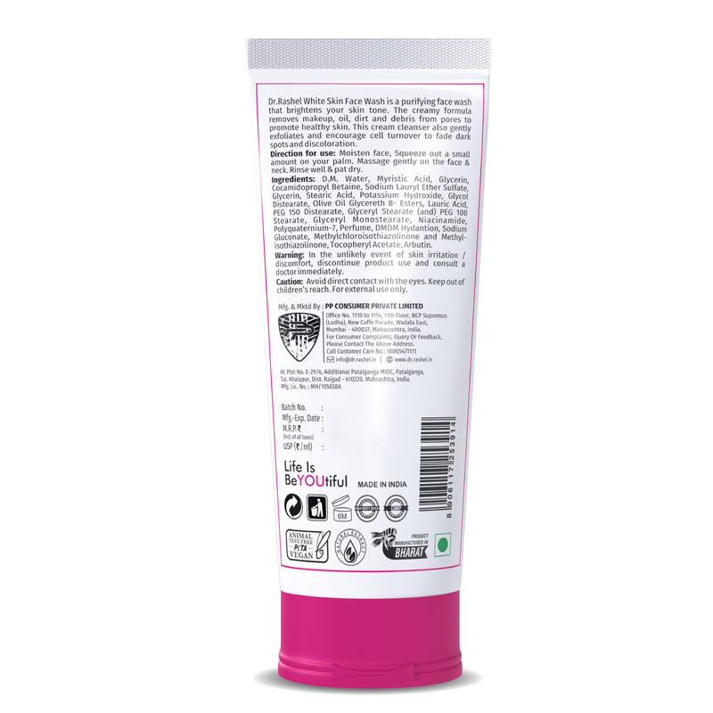 Dr.Rashel White Skin Face Wash - 100 Ml