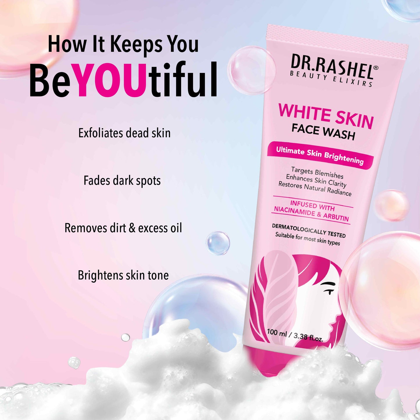 Dr.Rashel White Skin Face Wash - 100 Ml