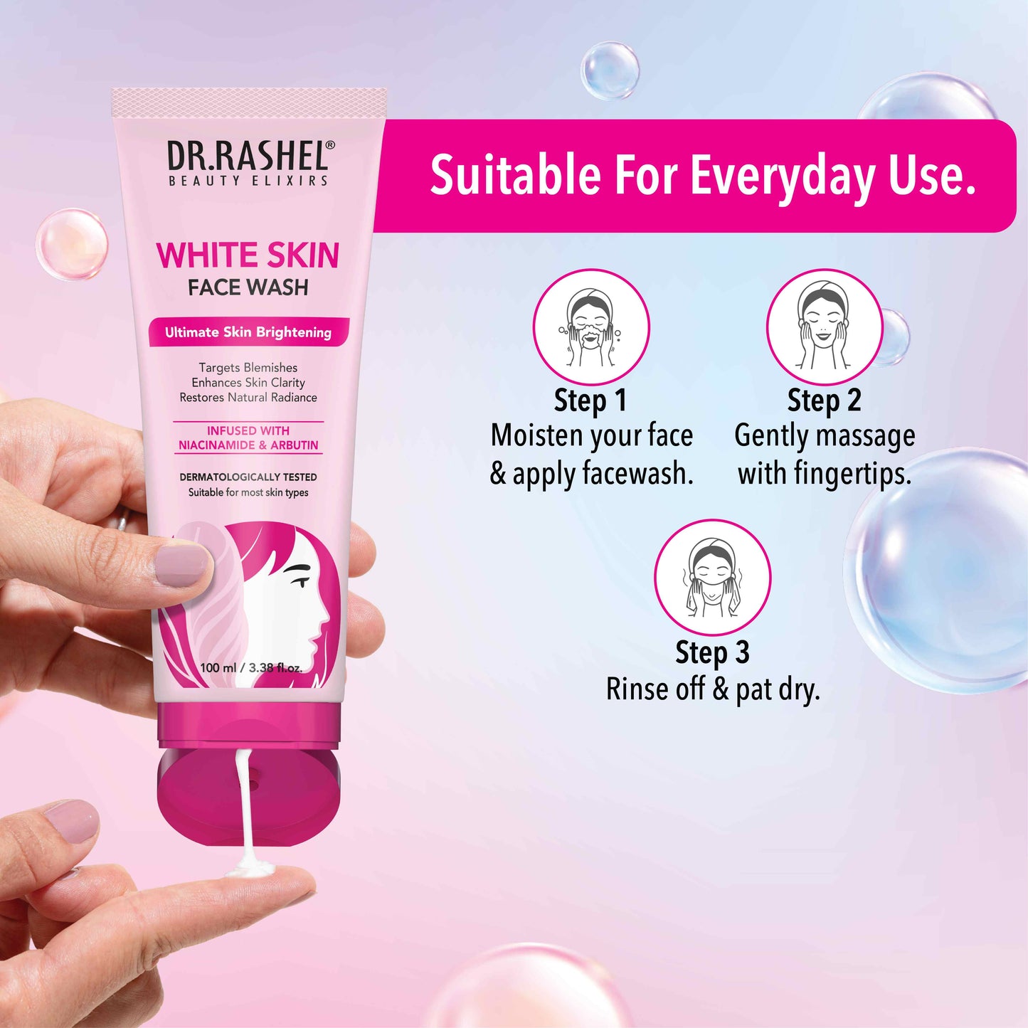 Dr.Rashel White Skin Face Wash - 100 Ml