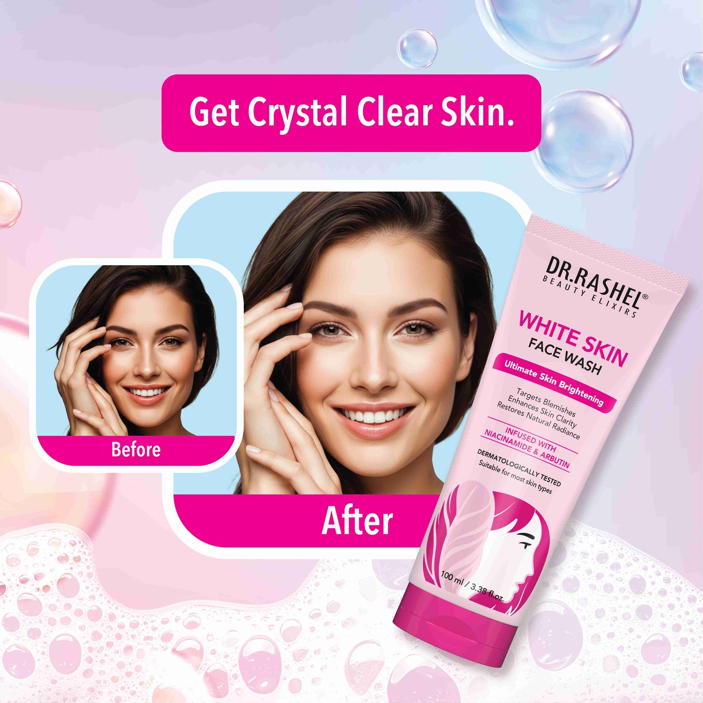 Dr.Rashel White Skin Face Wash - 100 Ml