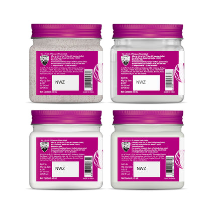 White Skin Pack of 4 Mini Jars (180ml)