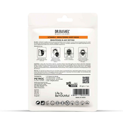 dr.rashel Vitamin C Sheet Mask back image