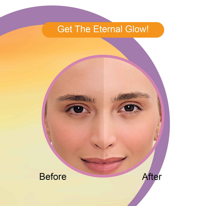 dr.rashel Vitamin C Sheet Mask before after