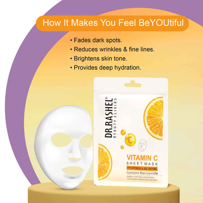 dr.rashel Vitamin C Sheet Mask benefits