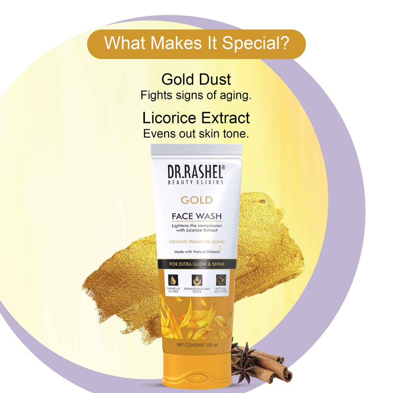 gold face wash ingredients