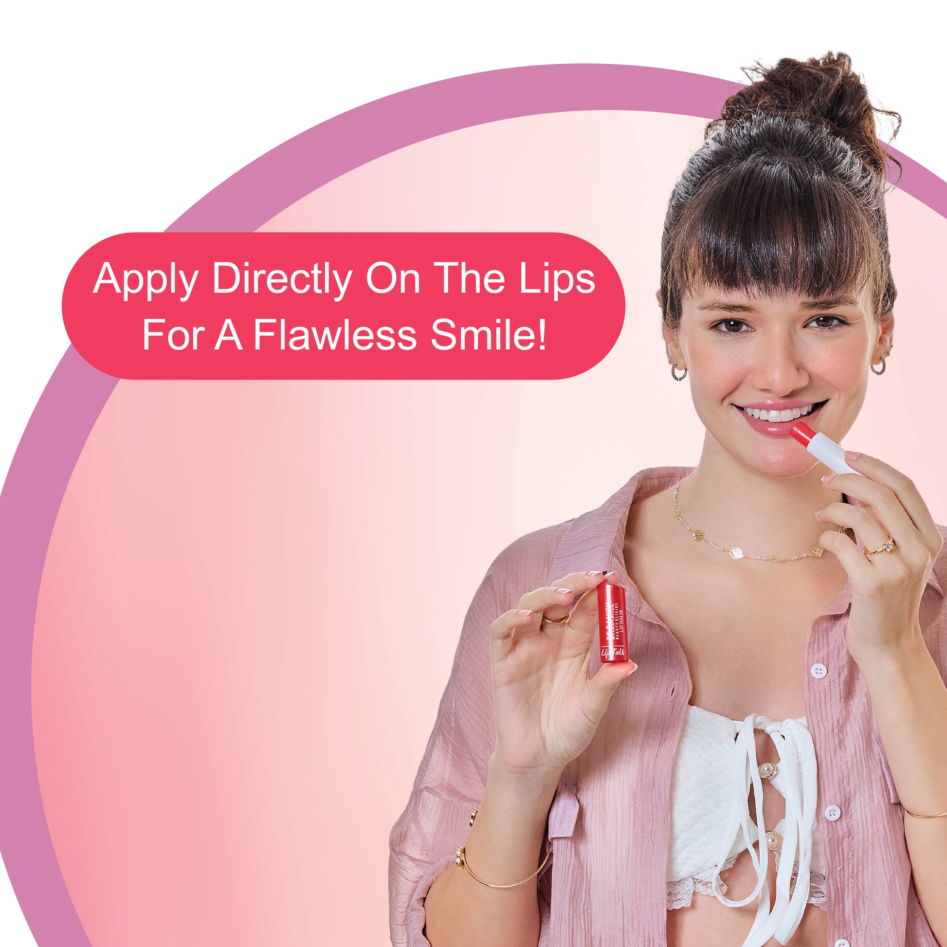 how to apply-strawberry lip balm 