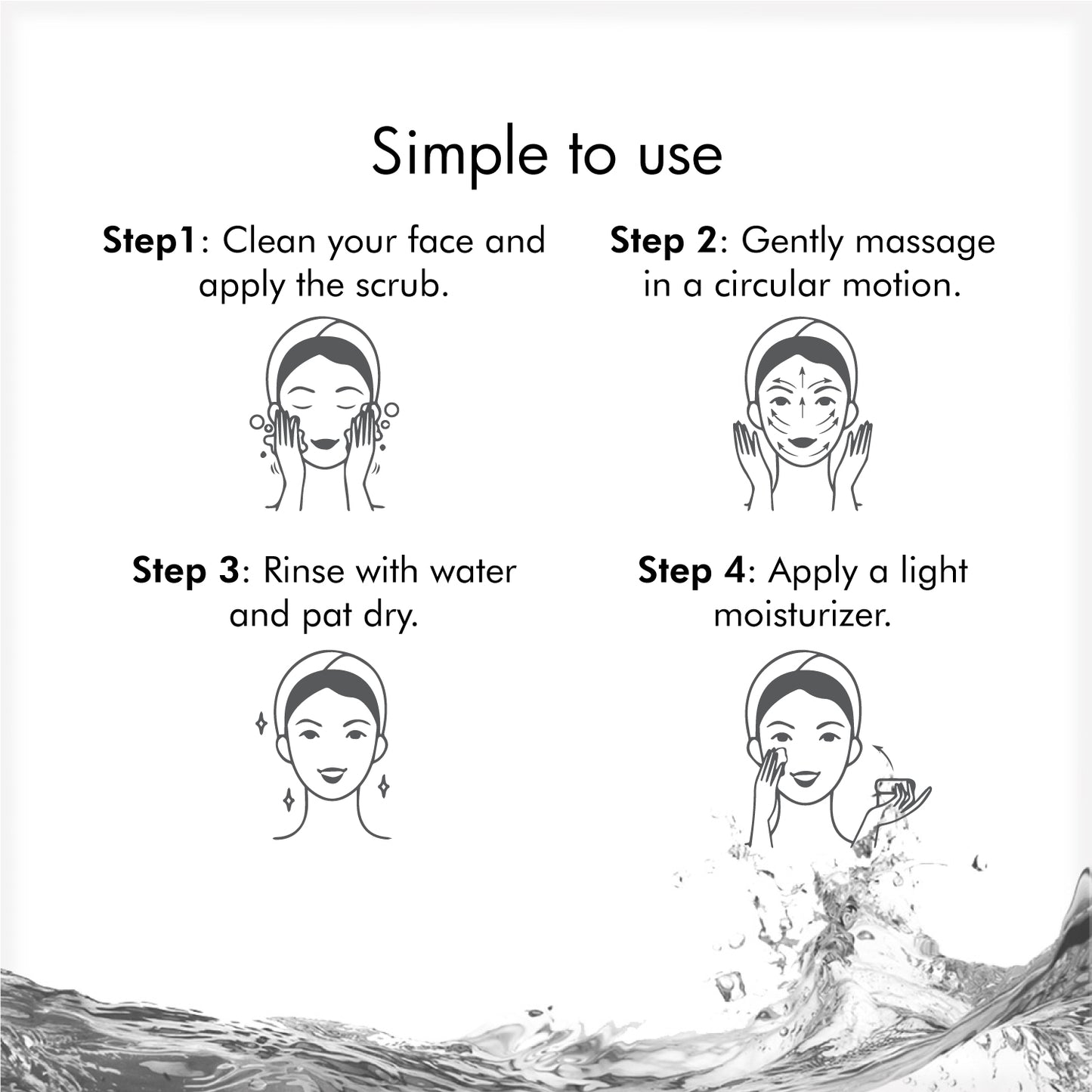 how to use rice water scrub