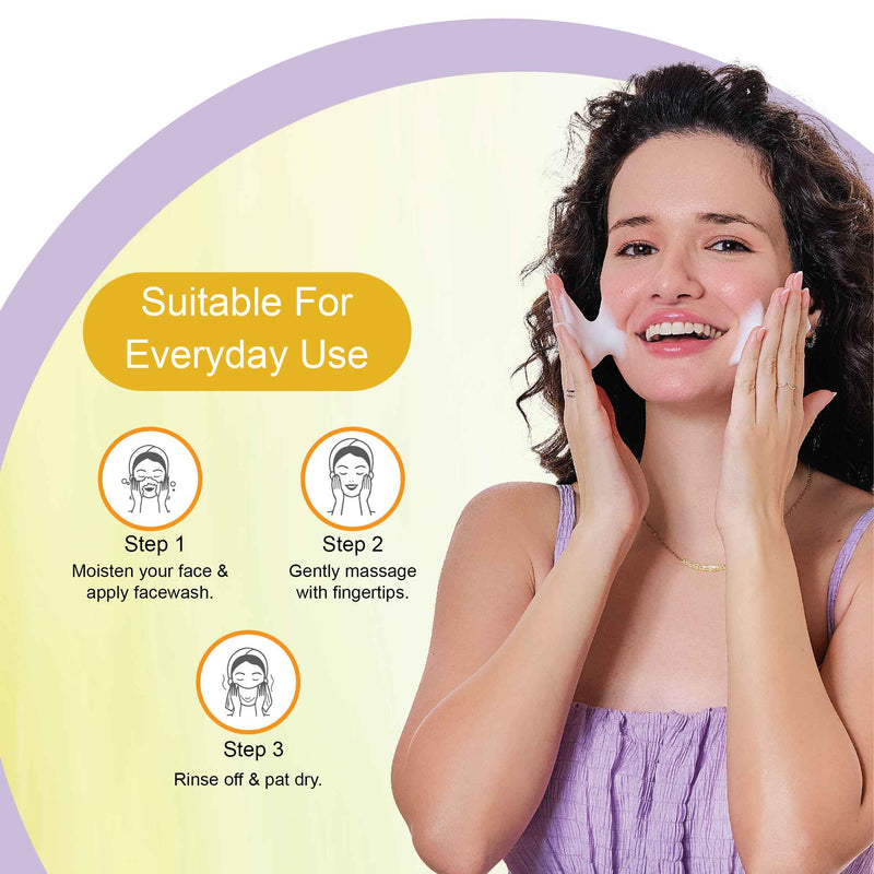 how to use detan face wash