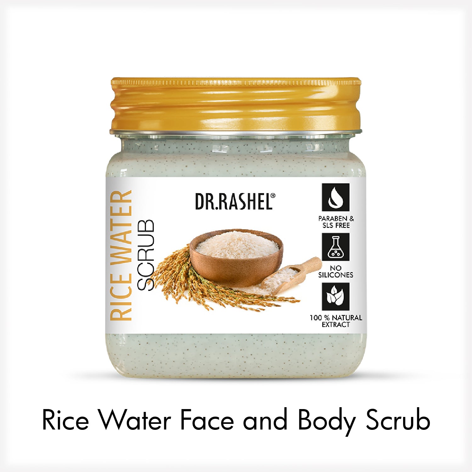 Process Rice Scrub Rice Water Face Scrub for Acne & Dull Skin (2025) – Dr.Rashel