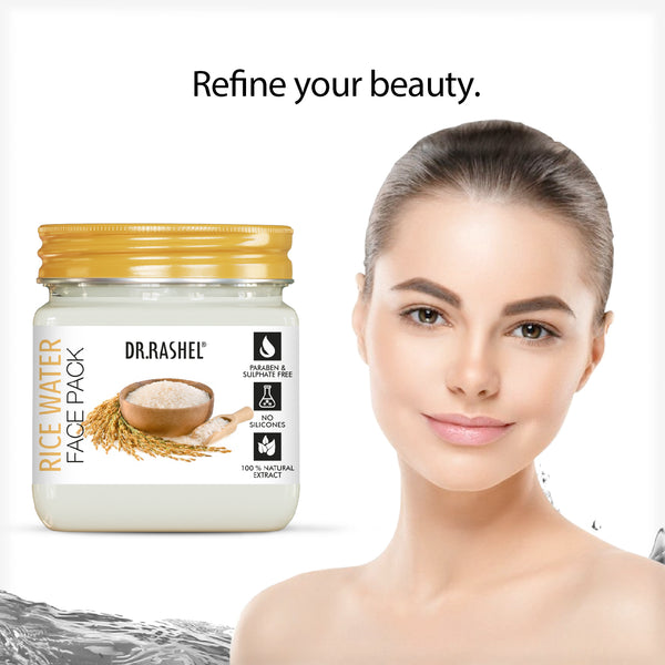 rice water face pack for skin whitening