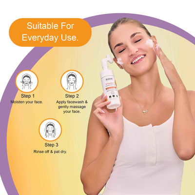 vitamin c foaming face wash for daily use