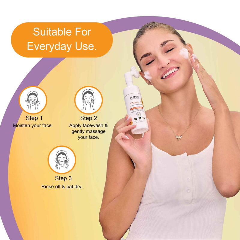 vitamin c foaming face wash for daily use