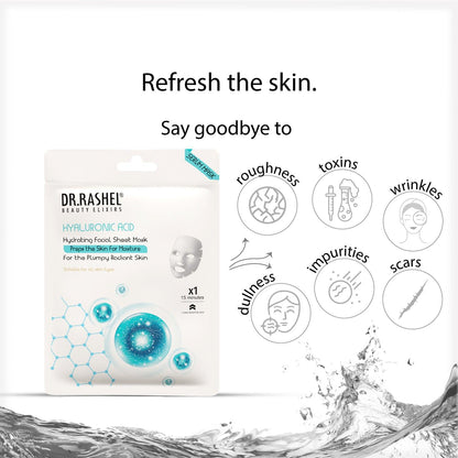 Hyaluronic Acid Sheet Mask with Serum (Pack of 2) - Dr. Rashel