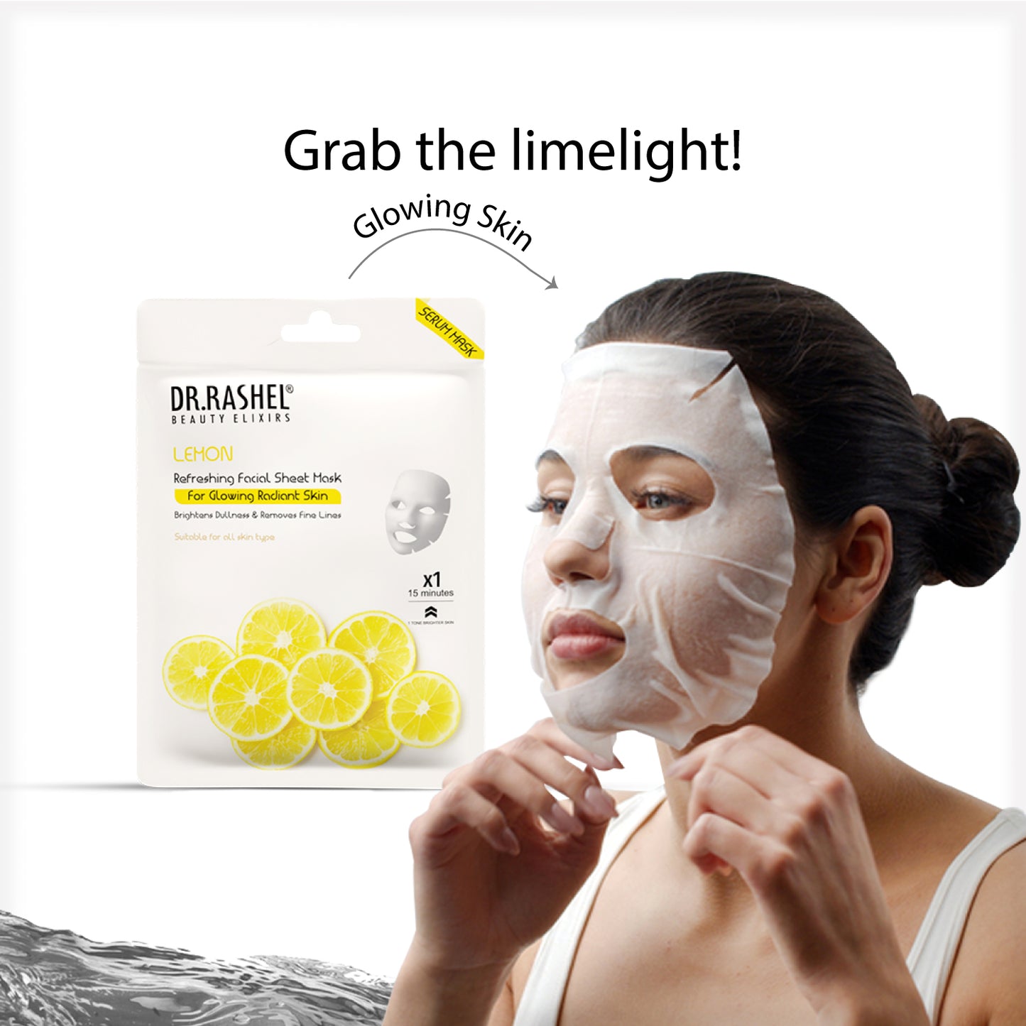 Lemon Sheet Mask with Serum Pack of 2
