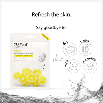 Lemon Sheet Mask with Serum Pack of 2