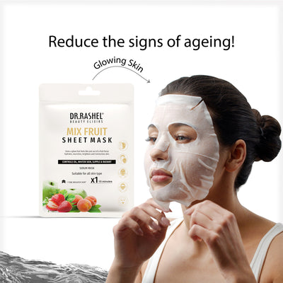 Mix fruit sheet mask with serum