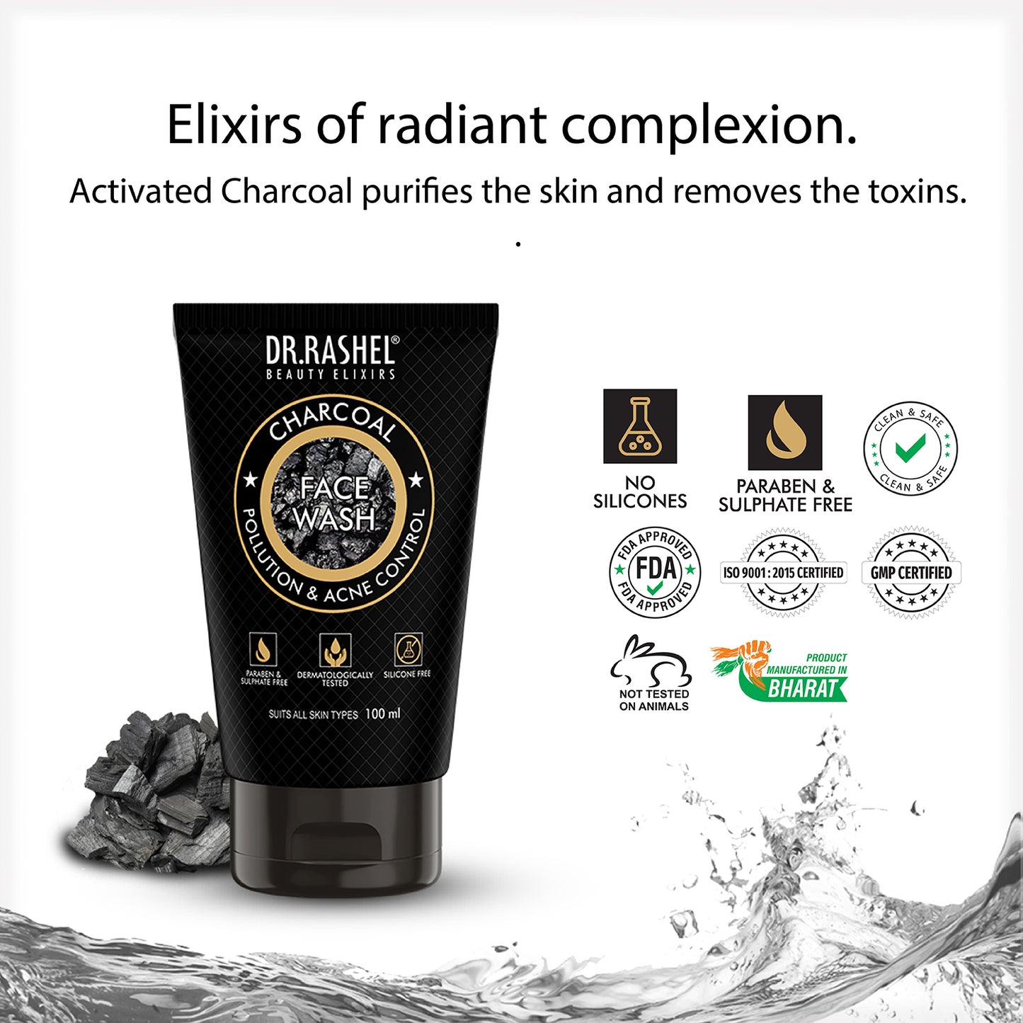 charcoal face wash for removing toxins