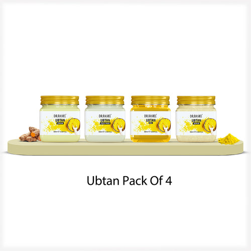 Ubtan Pack of 4 (scrub, Gel, Cream & Facepack)