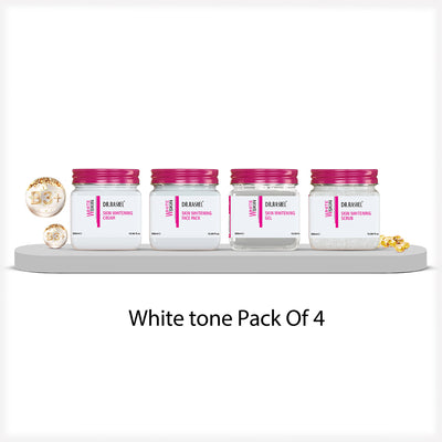 White Skin Pack of 4 (scrub, Gel, Cream & Facepack) - 1520 Ml