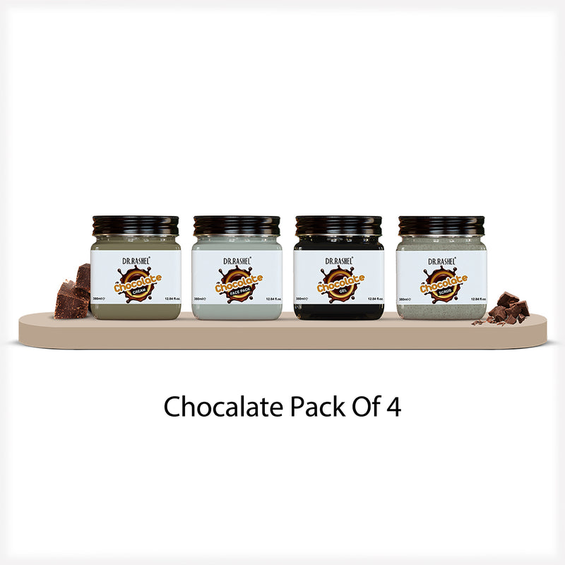 Chocolate Pack of 4 (scrub, Gel, Cream & Facepack) - 1520 Ml