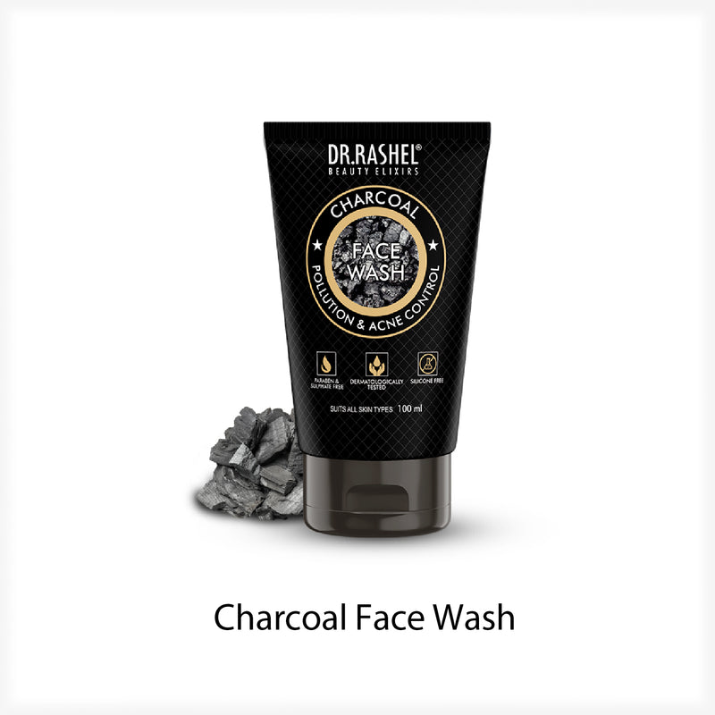CHARCOAL POLLUTION & ACNE CONTROL FACE WASH FOR MEN - 100 ML