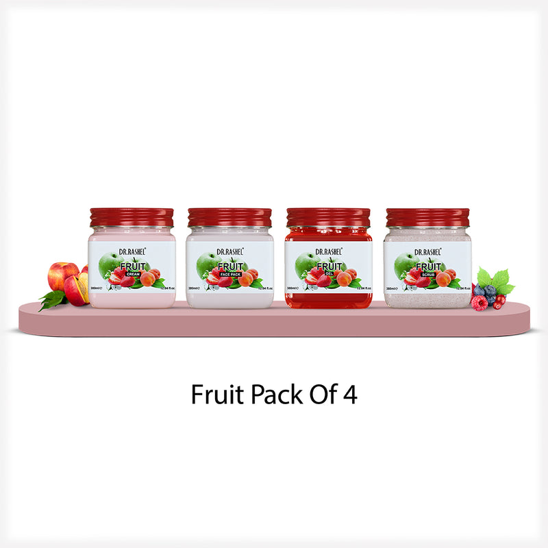 Fruit Pack of 4 (scrub, Gel, Cream & Facepack) - 1520 Ml