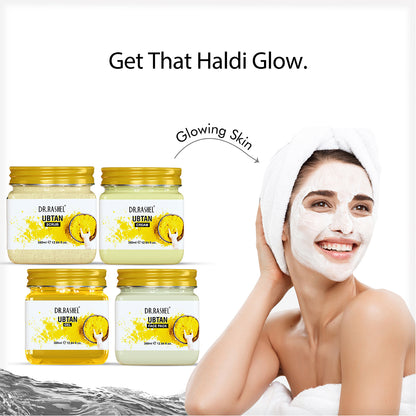 Ubtan Pack of 4 (scrub, Gel, Cream & Facepack)