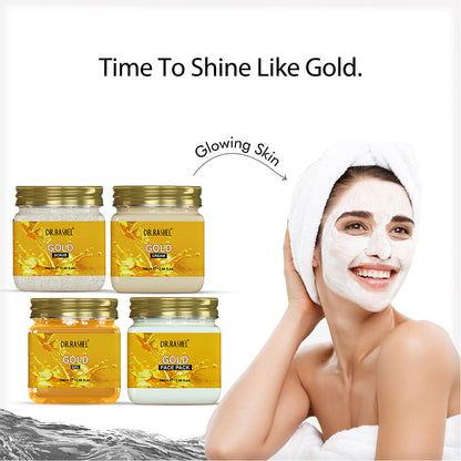 Gold Pack of 4 (scrub, Gel, Cream & Facepack)