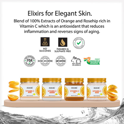 Vitamin C Pack of 4 (scrub, Gel, Cream & Facepack)