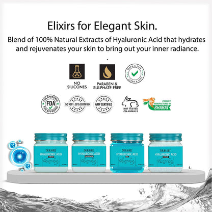 DR.RASHEL HYALURONIC ACID PACK OF 4 (SCRUB, GEL, CREAM & FACEPACK) - 1520 ML - Dr. Rashel