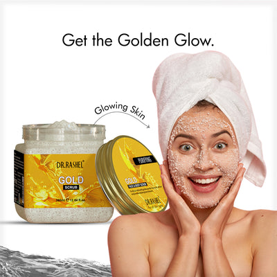 gold scrub for face